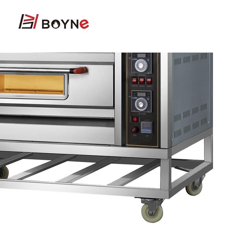 Commercial Bakery Shop Gas Two Deck Four Trays Baking Oven
