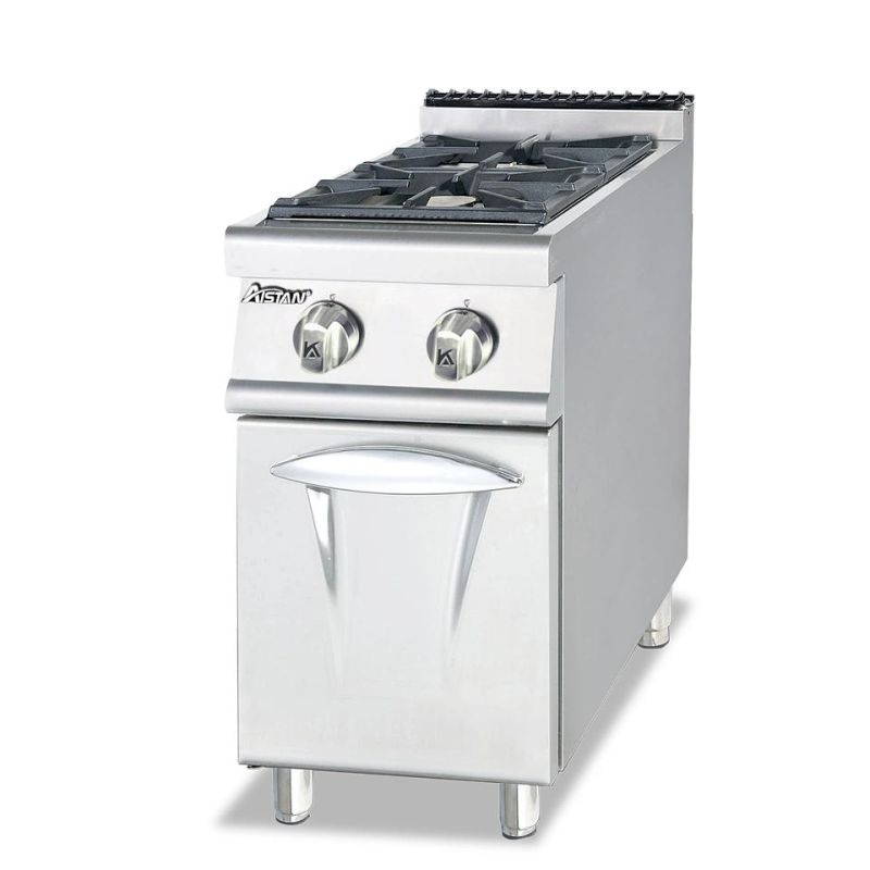 Gh777 Hot Sales Gas Range with 2-Burner with Cabinet 700