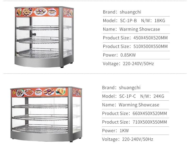 Electric Warming Showcase Display Machine