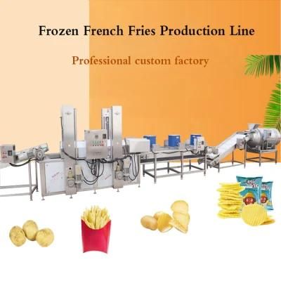 Industrial Fried Finger Potato Sticks French Fries Production Line