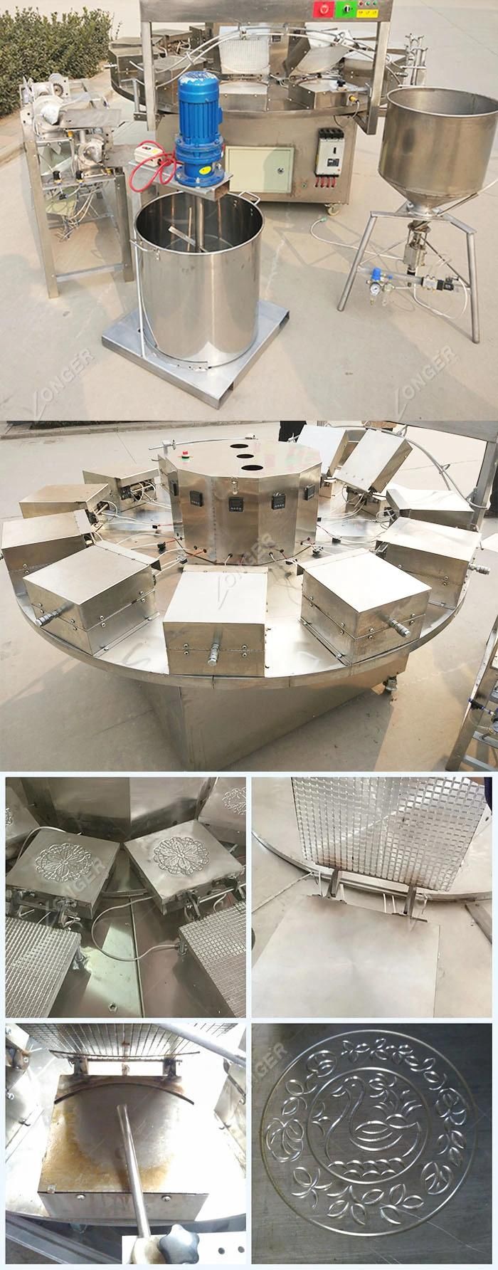 Electric Crispy Snack Food Ice Cream Cone Biscuit Making Machine