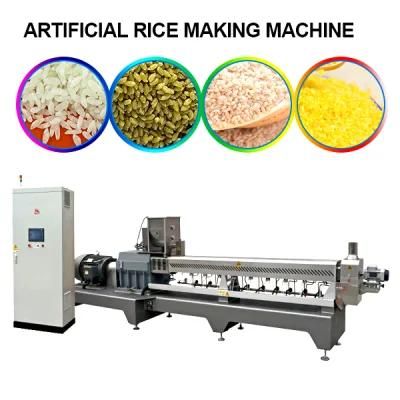 Nutritions Rice Kernel Make Extruder Machine/Fortified Rice Extrusion Machinery Production ...