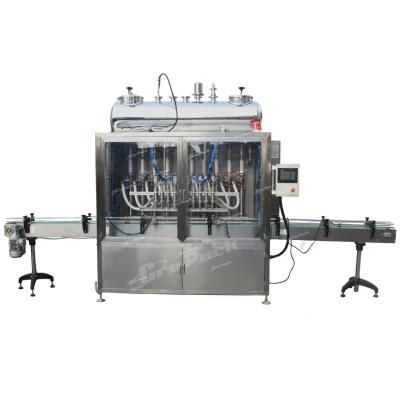Full Automatic Linear Type Piston Food Sauce Beverage Lubricant Engine Edible Oil Filling ...