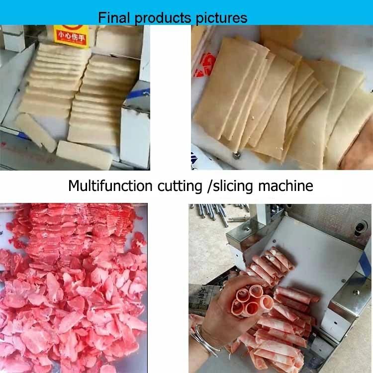 Frozen Mutton Cutting Sheep Meat Slicing Machine/Beef Rolls Slicer Cutter