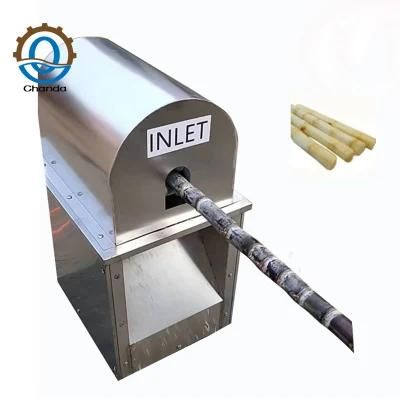 Automatic Electric Stainless Steel Sugarcane Skin Peeler Peeling Machine