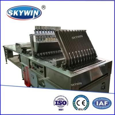 Two Color Chocolate Jam Deposit Egg Tart Making Bakery Machine