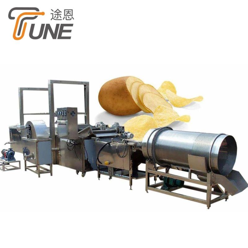 Factory Used 500kg/H Fully Automatic Potato Crisps Making Machine Production Line