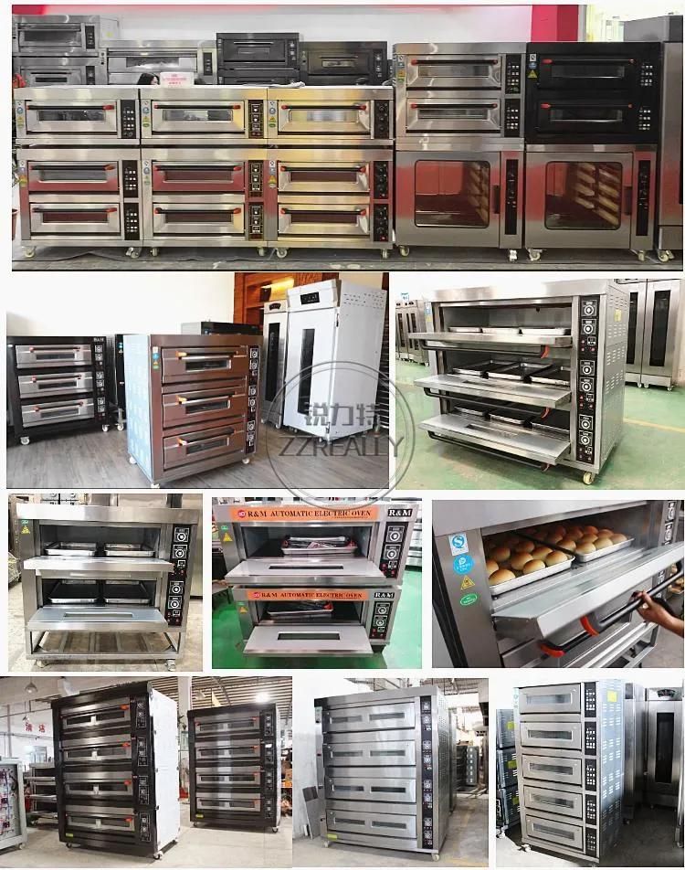 3 Decks 3 Trays Stainless Steel Gas Baking Oven Sweet Potato Bread Pizza Cake Shop Commercial Oven Bakery Machines Equipment