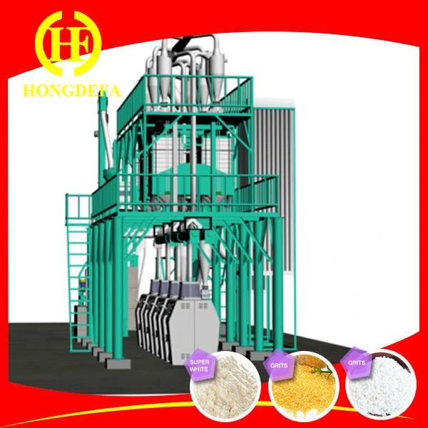 120t Per 24h Automatic Maize Milling Machine