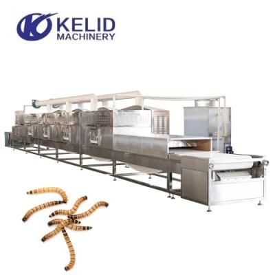 Microwave Superworm Cricket Yellow Mealworm Drying Sterilizing Machine
