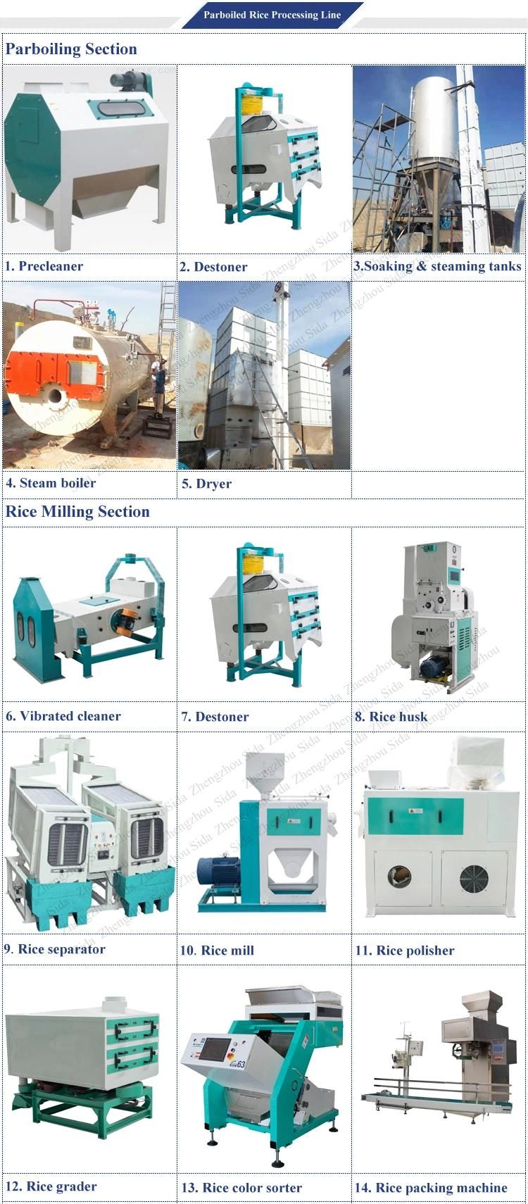 30-40tons Parboiled Rice Milling Machine with Steam Boiler