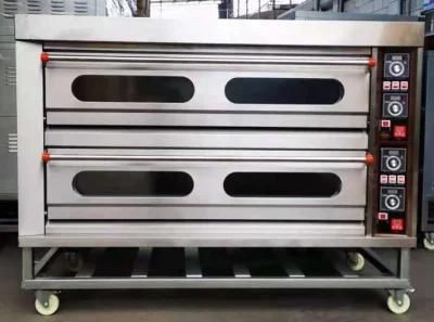 2 Deck 6 Tray Electric Pizza Oven for Commercial Kitchen Baking Equipment Bakery Machinery ...