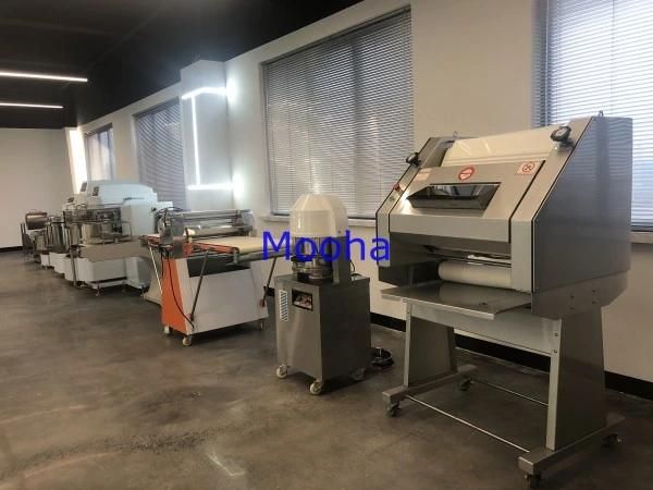 Commercial Arabic Bread Making Equipment Automatic Dough Sheeter Pizza Dough Pressing Machine Pastry Snacks Making Machine Dough Croissant Sheeter