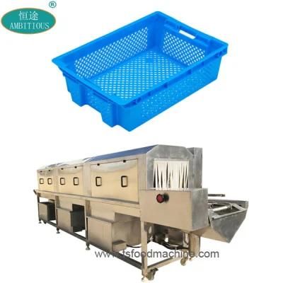 Continuous Crate Washer Box Washing Machine Tunnel