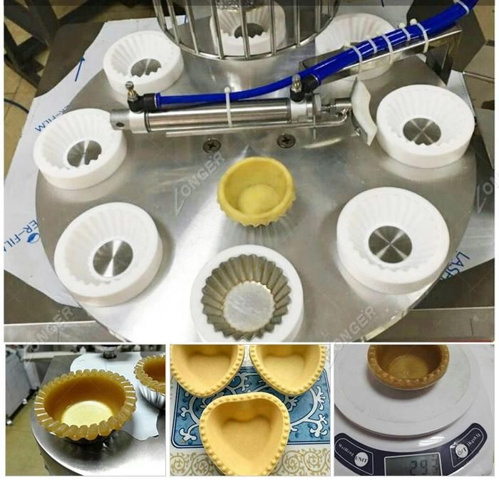 Automatic Make Tart Shell Incrusting Forming Pie Crust Rolling Machine