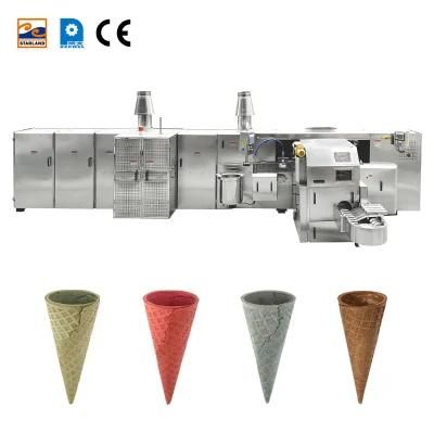 Gray Ice Cream Waffle Cone Making Machine