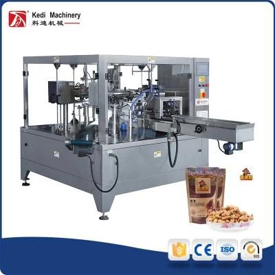 Cashew Nuts Rotary Packing Machine with Zipper Pouch