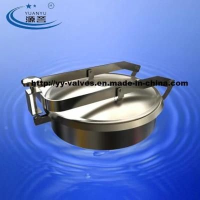 Stainless Steel Round Manway with Double Arms