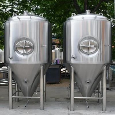 1000L Side Manhole Insulated Large Fermenter Industrial Fermentation Tank for Sale