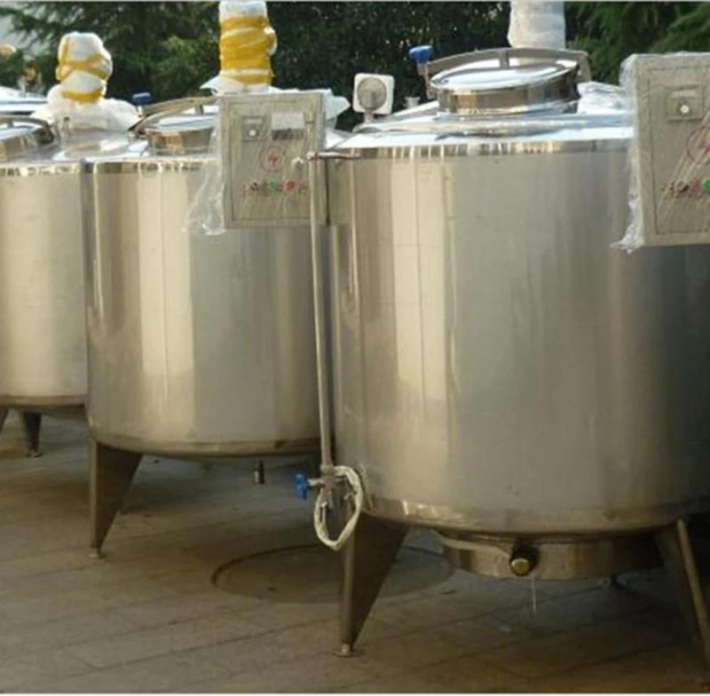 304 316 Sanitary Stainless Steel Steam Heating Mixer Tank Factory
