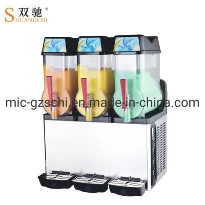 Commercial Slush Machine with Three Vats Juice Dispenser