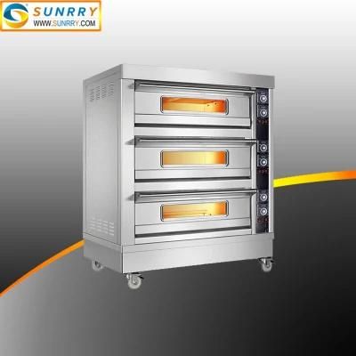 Commercial Kitchen Equipment Electric 3 Deck 9 Trays Cake Oven