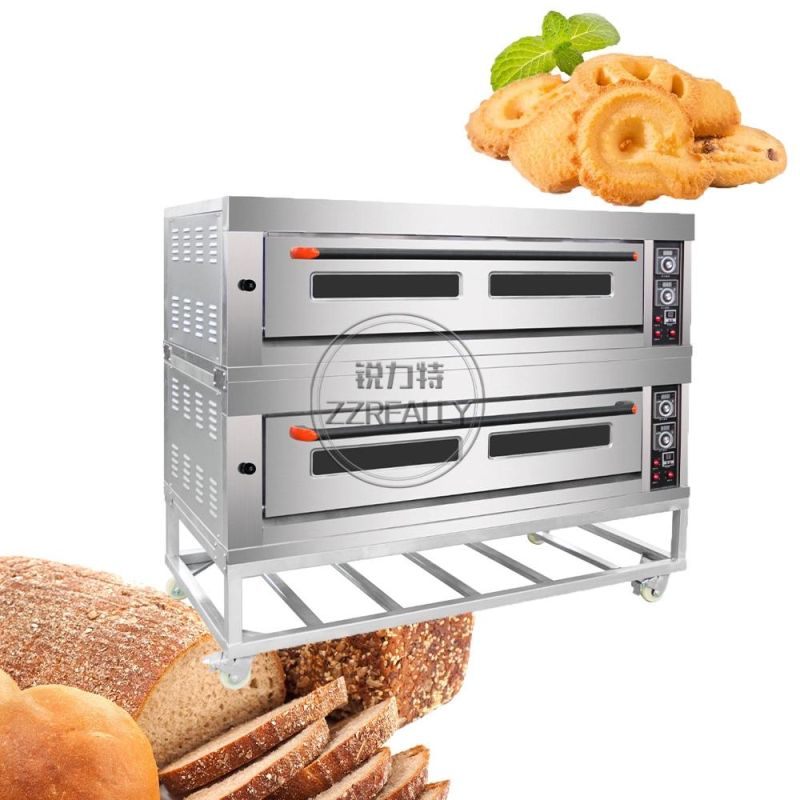 2 Layer 6 Trays High Quality Commercial Gas Baking Oven Industrial Bread Cake Pizza Oven Bakery Machines