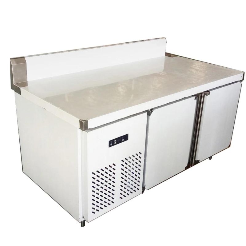 Stainless Steel Marble Counter Chiller Bench Refrigerator Undercounter