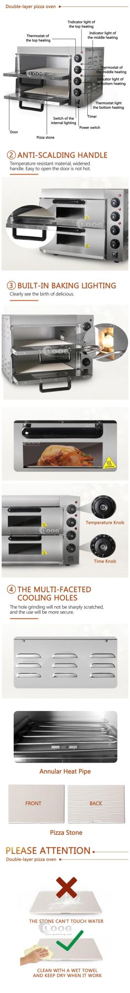 Wholesale Best Restaurant Kitchen Equipment Mini Pizza Oven Food Truck Pizza Oven Commercial Pizza Oven for Sale