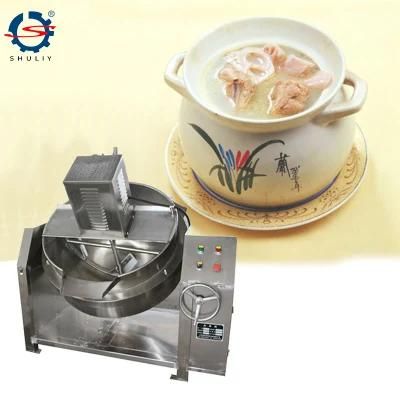 Large Cooking Kettle Jacketed Pan Porridge Making Machine