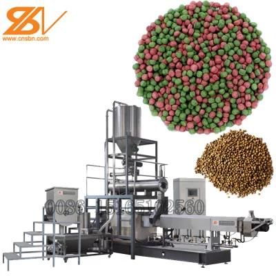 Automatic Wet Dry Animal Pet Dog Cat Food Extruder Fish Feed Making Machine