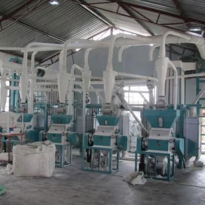 Transport to Tanzania 30t/D Corn Flour Mill Milling Machine