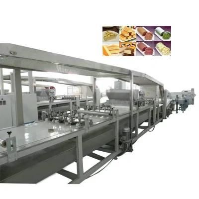 250kg/H Factory Price Automatic Sponge Swiss Roll /Layer Cake Production Lines for Sale of ...