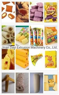 Dayi Crispy Corn Puff Core Filling Snack Extruder Food Line