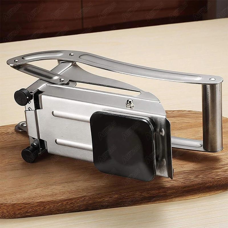 St45 Manual Potato Chips Cutter Vegetable Strips Slicer Shredder 8*8 & 12*12mm French Fries Cutter Cutting Machine with Sucker