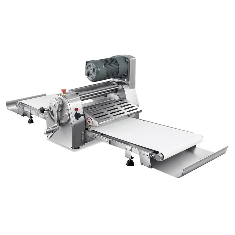 Hot Sale 520mm Full Ss Table Top Roller Sheeter Pizza Bread Croissant Pastry Dough Sheeter