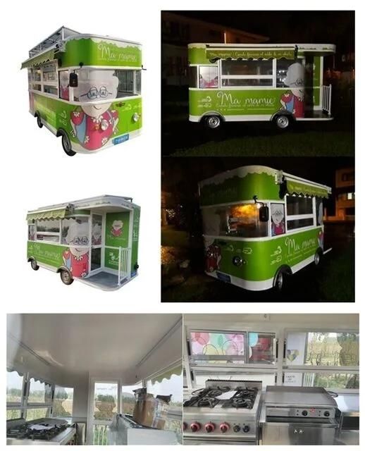 Qingdao Tune Fast Food Trailer Food Truck Ice Cream Mobile Kitchen Trailers