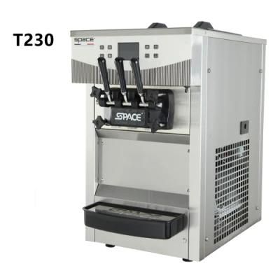 Table Top Soft Ice Cream Machine Malaysia 3 Flavorls Commercial Snack Icecream Making ...