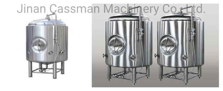 Cassman 2000L Industrial Beer Brewhouse Equipment with Dimple Cooling Jacket