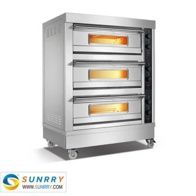 Electric 3-Layer 3-Dish Deck Bread Baking Oven