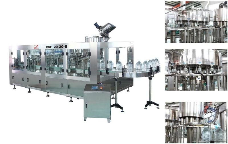 Monoblock Automatic 10 Litre Water Bottle Washing Production Line