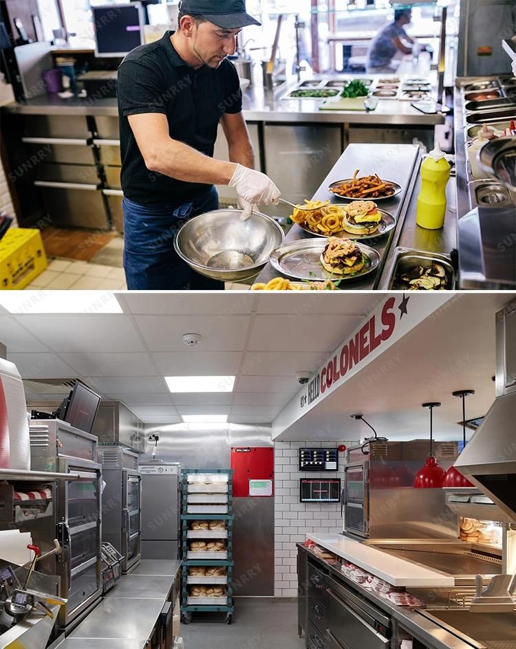 Hot Sale Industrial Fast Food Kitchen Equipment Kfc Equipment Full Set Electric Gas Fast Food Equipment