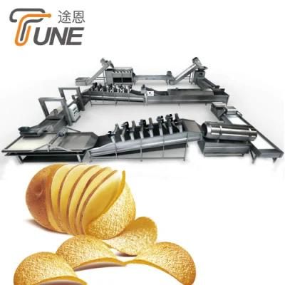100kg Per Hour Fully Automatic Potato Chips Crisps Making Equipment