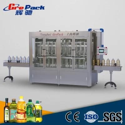 High Speed Servo Driven Linear Olive Oil / Coconut Oil Filling Machine