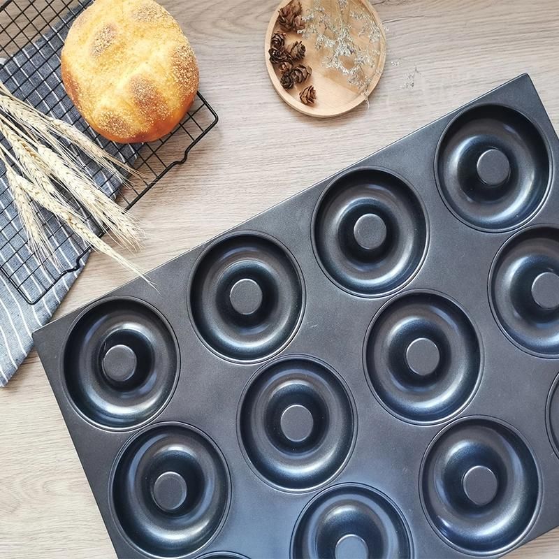 12 Multi-Link Donut Bakeware Carbon Steel Baking Tray