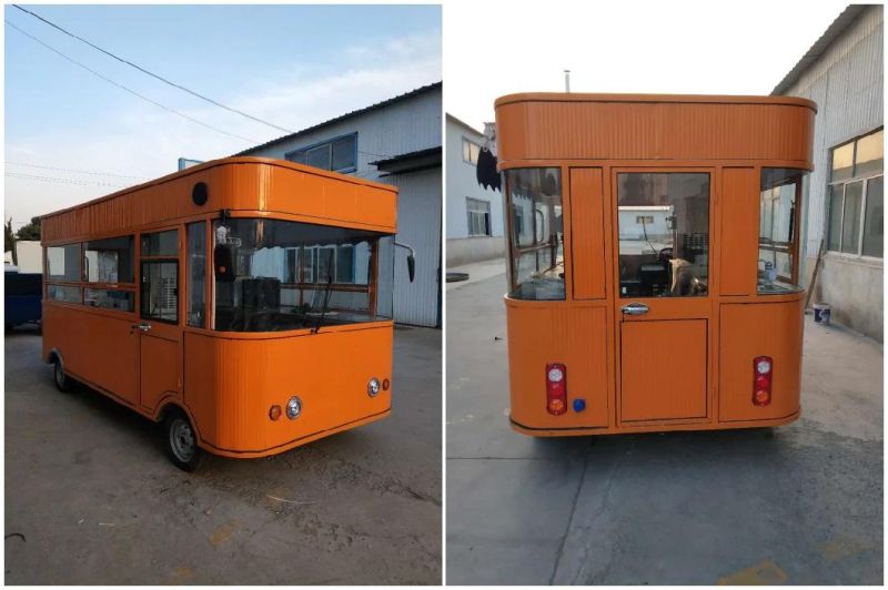 Electric Fast Food Truck Equipment Hot Dog Vending Cart Ice Cream Push Cart