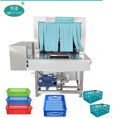 Turnover Plastic Box Crate Basket Washing Machine Plastic Bin High Pressure Cleaning ...