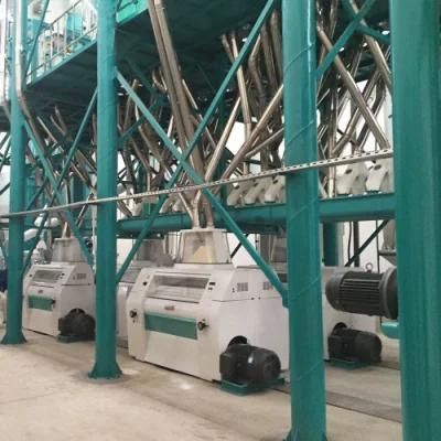 Angola Running 100t/24h Fully Automatic Maize Flour Milling Plant