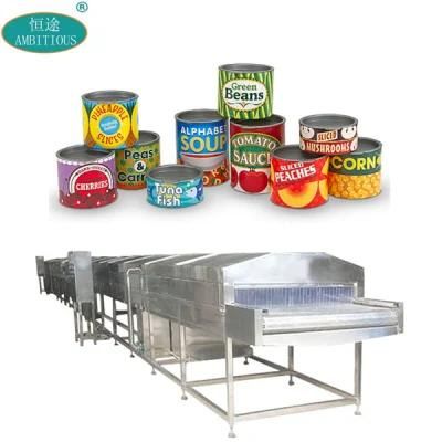 Canned Food Pasteurization Machine Tinned Food Tunnel Pasteurizer
