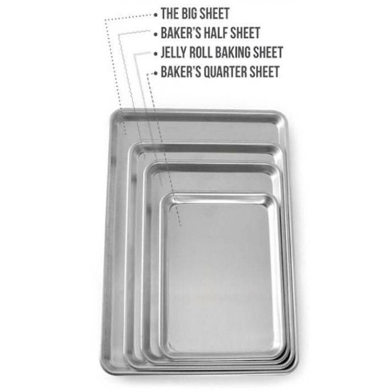 18X26 Wire Mesh Baking Sheets Silicone Coated Baking Sheet Pan Metal 4 Sided Bread Trays Standard Sheet Pans